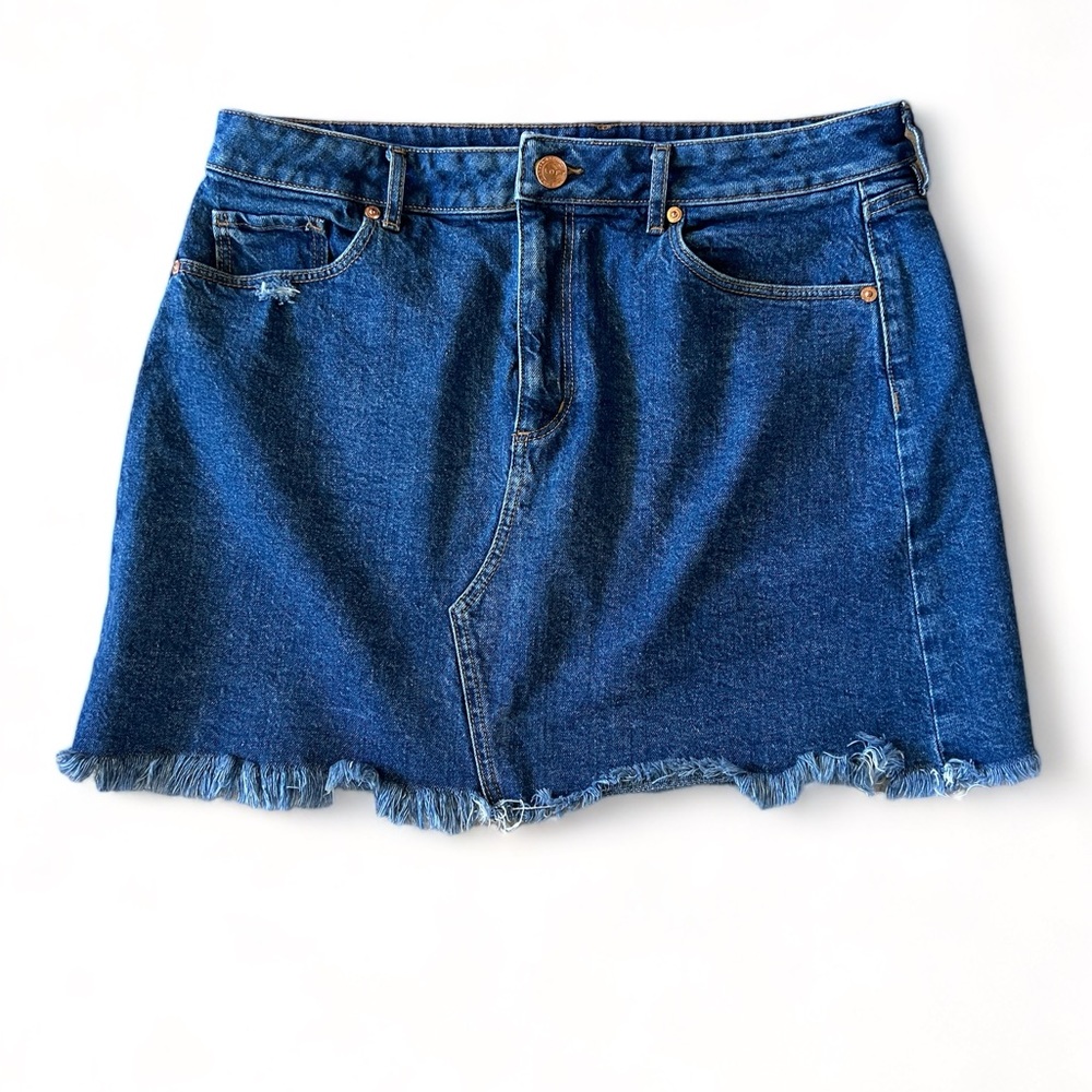 Denim Mini Skirt, Ann Taylor Loft S 12